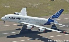 中國最大的客機，空中客機A380能載客853人