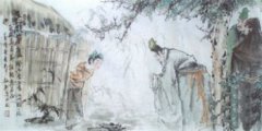劉備三顧茅廬的故事，劉備聽到諸葛亮住地便率關羽、張飛拜訪