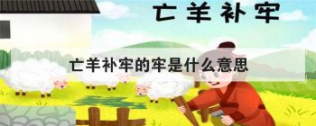 亡羊補牢的牢是什么意思，亡羊補牢 正確的下一句