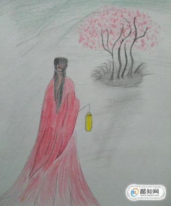 古風背影的畫法,一步一步教畫古風女子背影