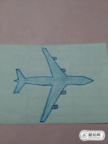 飛機簡筆畫的畫法，簡單飛機一筆畫